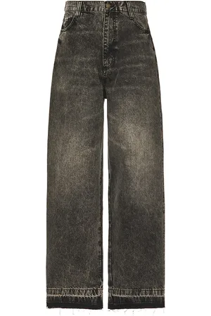 BOILER ROOM Printed 5 Pocket Jeans in