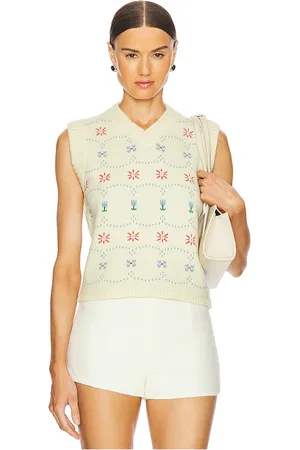 Calle Del Mar Cashmere Fair Isle Vest in