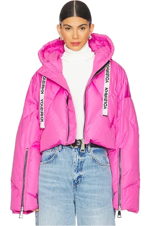 Khrisjoy Crop Iconic Puffer Jacket in