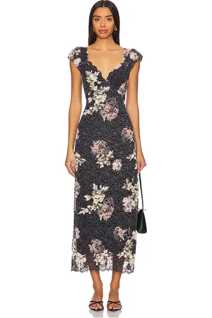 Free People X REVOLVE Butterfly Babe Lace Maxi Dress in