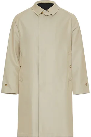 Beams Balmacaan Coat Gabardine in