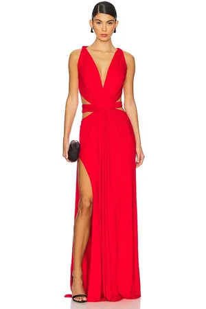SID NEIGUM 4 Way V Neck Knot Dress in