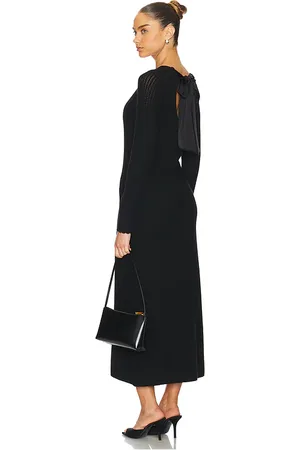 525 America Scarlett Ballet Neck Midi Dress in