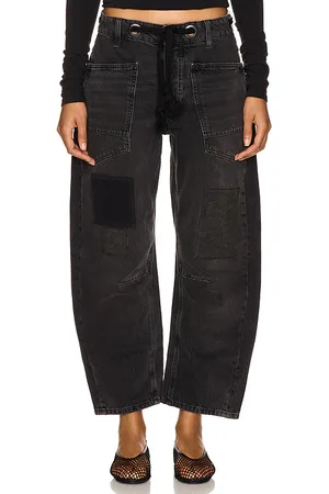 Free People Moxie Low Slung Pull On Barrel Wide Leg in