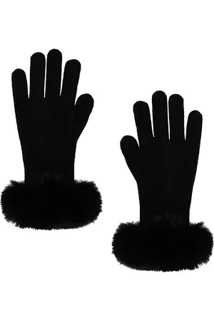 Adrienne Landau The Lucie Faux Fur Glove in