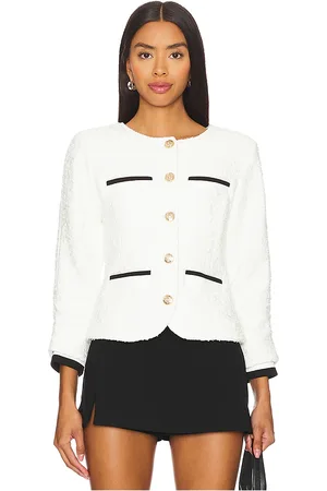 Central Park West Oona Collarless Jacket in