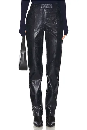 REMAIN Slim Leather Suiting Pants in