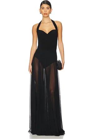 Norma Kamali Cayla Flared Gown in