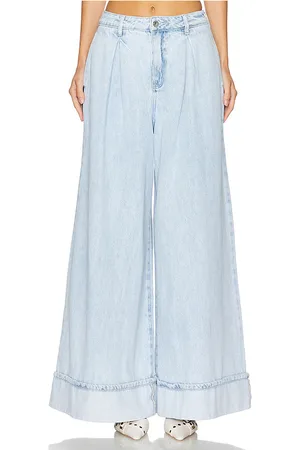 WeWoreWhat Pleated Wide Leg Jean in