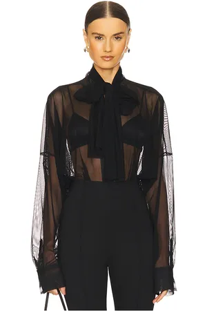 Norma Kamali Super Oversized Bf Shirt Bodysuit in