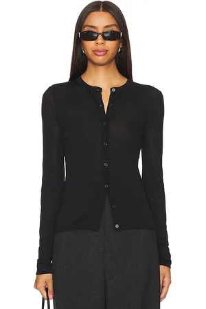 EAVES Alexander Sheer Knit Cardigan in