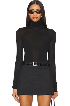 EAVES Alexander Sheer Turtleneck Sweater in