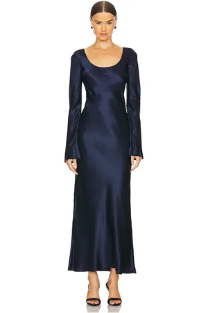 EAVES Gilad Silk Maxi Dress in