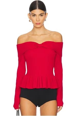 525 America Morgan Off Shoulder Peplum Top in