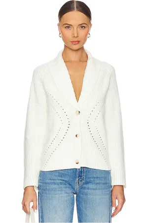 Central Park West Rosette Engineered Pointelle Jacket in