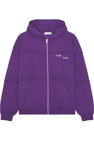 FLÂNEUR Cut And Sew Zip-up Hoodie in