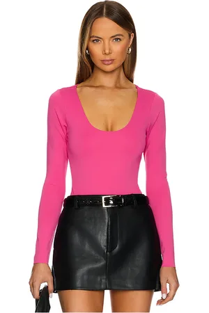 GOOD AMERICAN Scuba Scoop Long Sleeve Body in