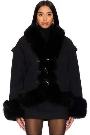 OW Kyoto Faux Fur Bomber Jacket in