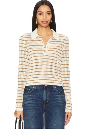 RAG&BONE Viola Stripe Long Sleeve Polo in