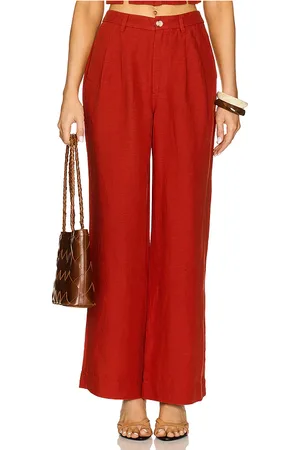 ONIA Air Linen Pleated Trouser in