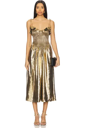 For Love & Lemons Bethany Midi Dress in