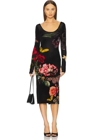 ALICE+OLIVIA Delora Ankle Length Dress in