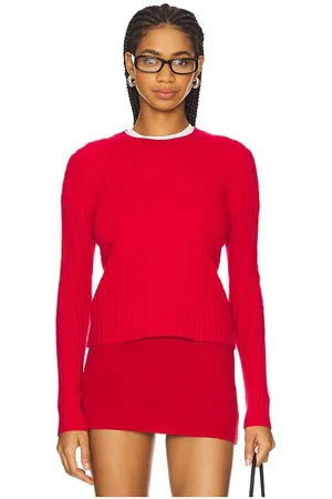 Guest In Residence Cable Shrunken Cashmere Crew Sweater in