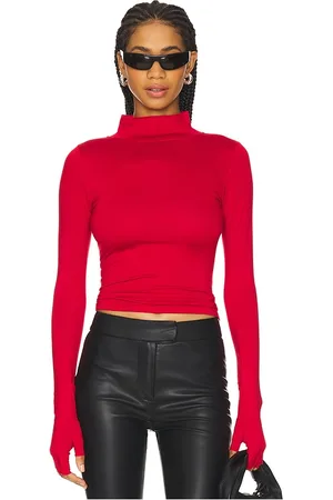 EB DENIM Swann Mock Neck Tee in