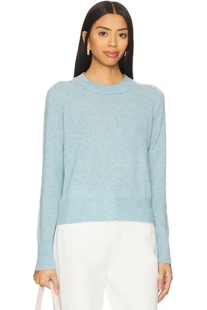 AUTUMN CASHMERE Cropped Crew With Reversed Seams in