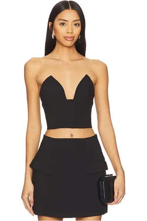 Bardot Delphi Strapless Crop Top in