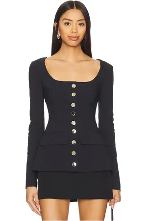 WeWoreWhat Boatneck Peplum Blazer in