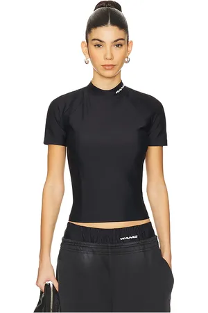 Alexander Wang Short Sleeve Rashguard Top in