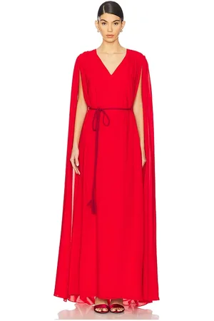 ALICE+OLIVIA Zenaida Maxi Cape Gown in