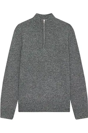 CLUB MONACO Cash Blend Quarter Zip Sweater in