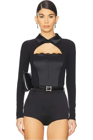 FLEUR DU MAL Long Sleeve Bodysuit in