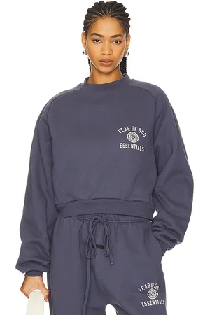 FEAR OF GOD Cropped Crewneck Sweatshirt in