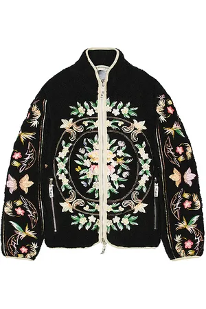 ADVISORY BOARD CRYSTALS Floral Fleece Zip Up in