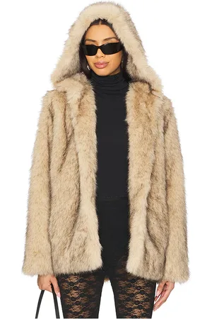 Generation Love Della Faux Fur Hood Jacket in