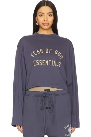 FEAR OF GOD Cropped Long Sleeve T-Shirt in