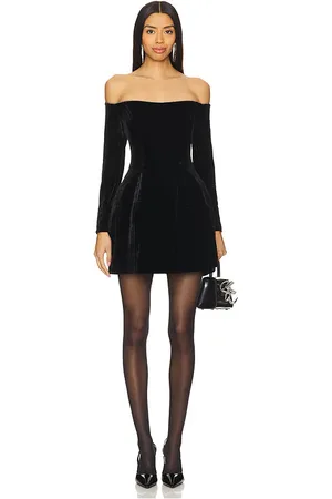 Bardot Nadene Velour Mini Dress in