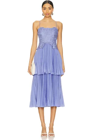 AMUR Esmae Laser Cut Floral Dress in