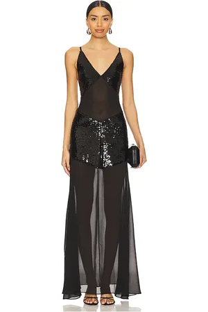 WeWoreWhat Sheer Panel Maxi Dress in