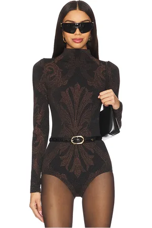 Wolford X Etro Metallic Jacquard Bodysuit in