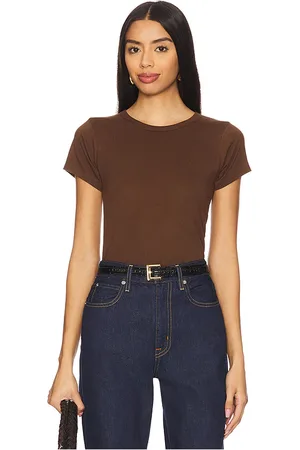 ÉTERNE Fitted Crewneck Short Sleeve T-Shirt in