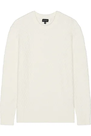 CLUB MONACO Boucle Half Diamond Crew Sweater in