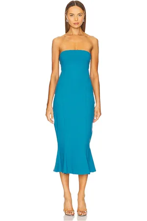 Susana Monaco Tube Trumpet Midi Dress in