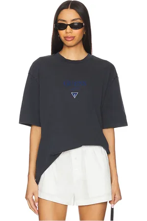 Guess Printed Baker Logo Tee in