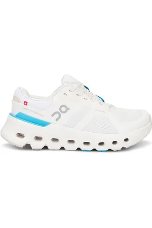 On Running Cloudrunner 2 Sneaker in White & Horiz