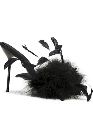 PARIS TEXAS Lidia Feather Mule 105 in