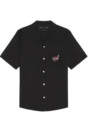 AllSaints Lovers Button Down Camp Shirt in